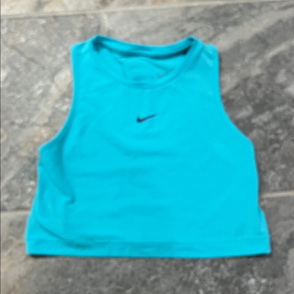 Girls Nike Pro Dri-Fit Tank Top, Size XS, Teal
